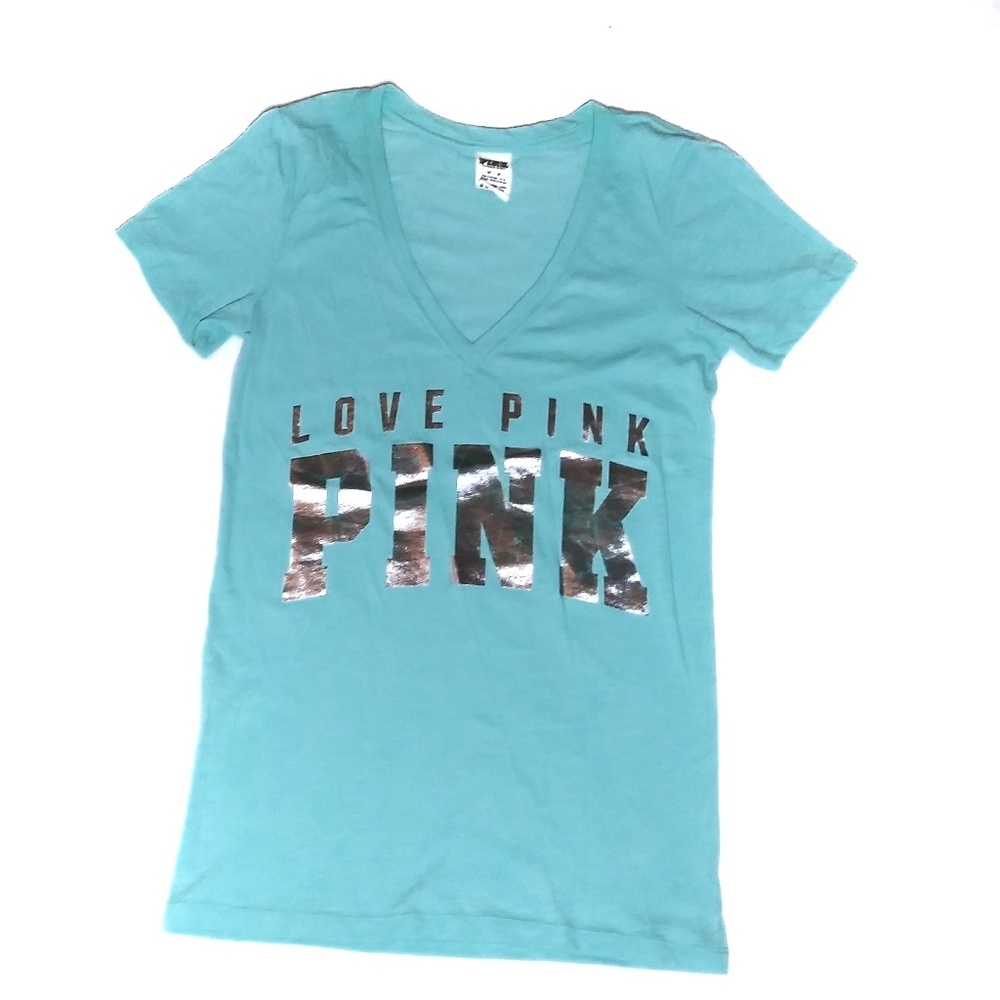 Victorias Secret PINK | Sheer Baby Blue V-Neck